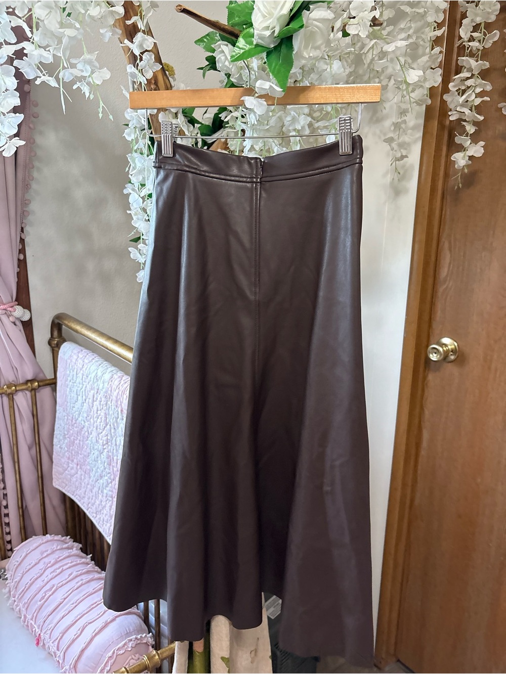 Banana Republic Brown  Leather Maxi Skirt - Picture 5 of 7